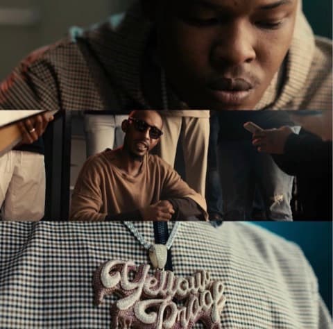 Music video production still — jewelry closeup